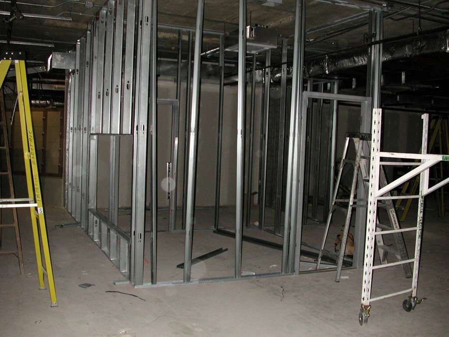 Sample photo: light-gauge steel framing.